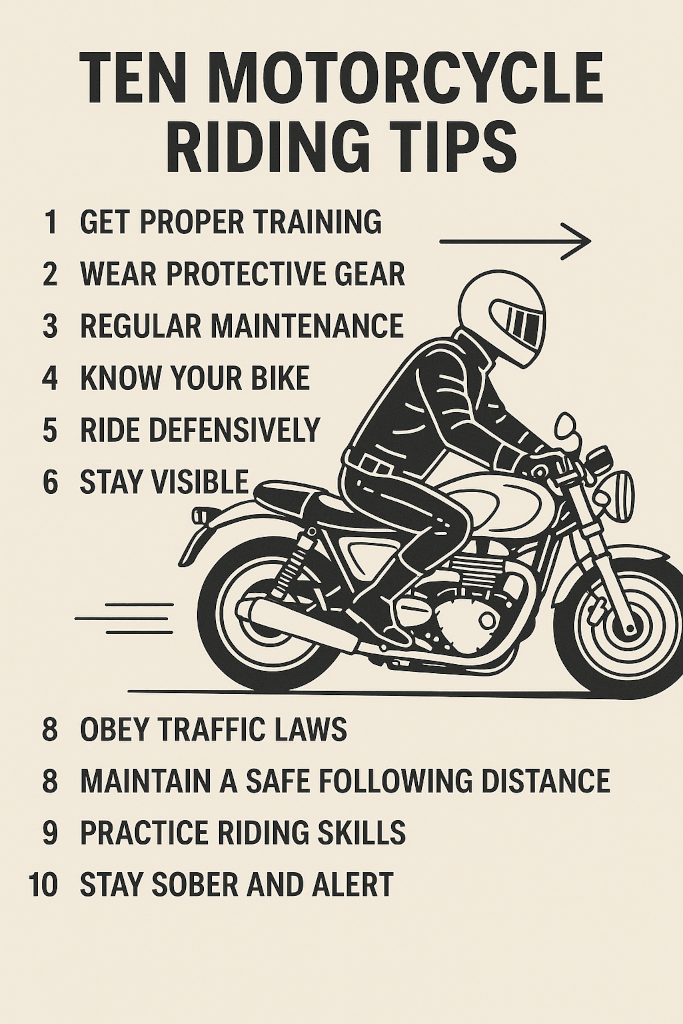 10 Motorcycle Safety Tips | Motorbike Riding Lessons & Training Perth